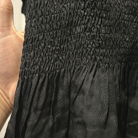 NWOT Sandro Paris mid length Jacquard Dress With Smocking size 4-6 EUR 38 - Picture 4 of 11